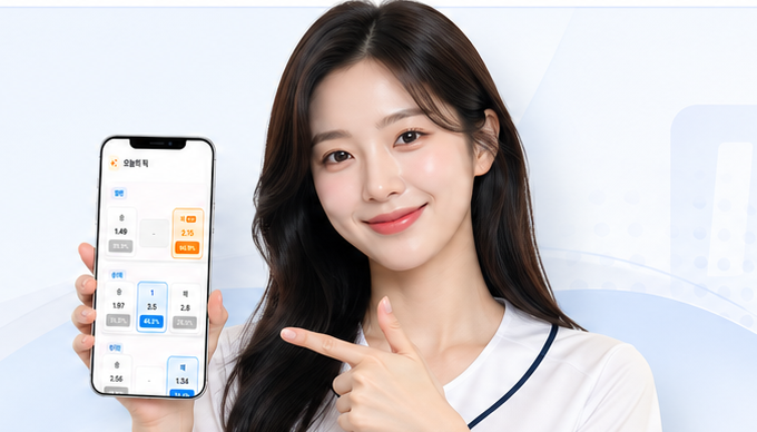 KBO LABS 스포츠토토 프로토 승부예측 앱 화면을 소개하는 모델