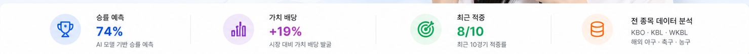 스포츠토토 승률 예측 74%, 가치 배당 19%, 최근 적중 8/10, 전 종목 데이터 분석